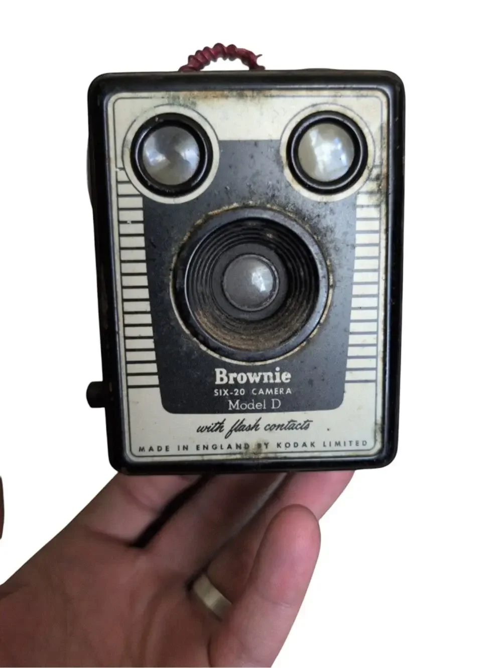 Vintage Kodak Brownie Six-20 Model D Box Camera
